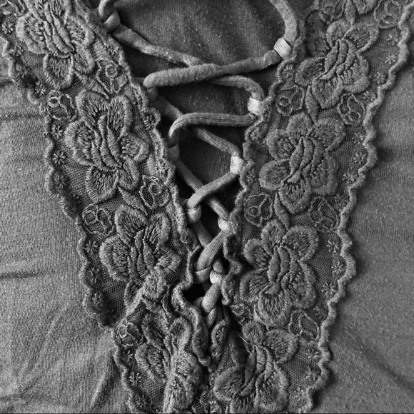 American Eagle Outfitters Gray Long Sleeve Shirt XS - Picture 8 of 8